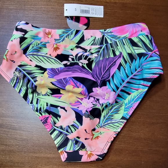 NWT NOBO Floral High Leg Cheeky Bikini Bottom - Picture 2 of 3